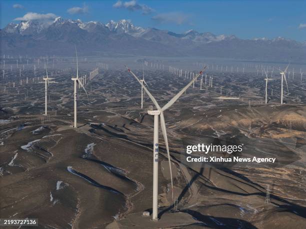 A scenic view of dabancheng wind power scenic area