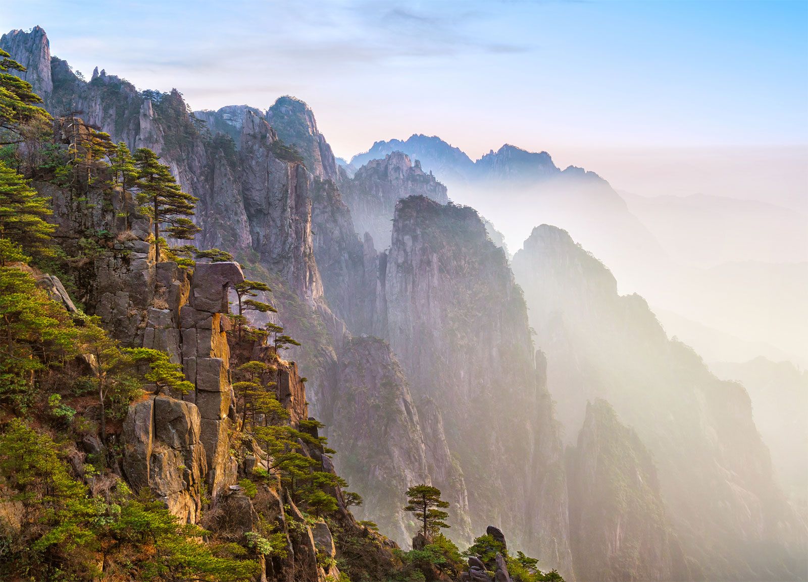 A scenic view of dabie mountains