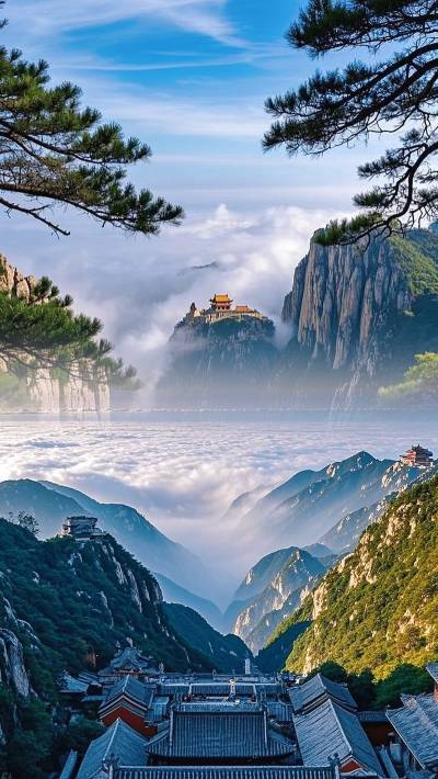 A scenic view of Dai Temple