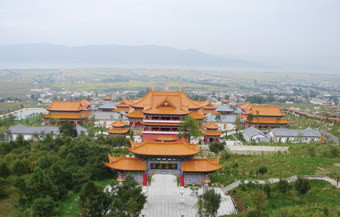 A scenic view of dali chongsheng temple