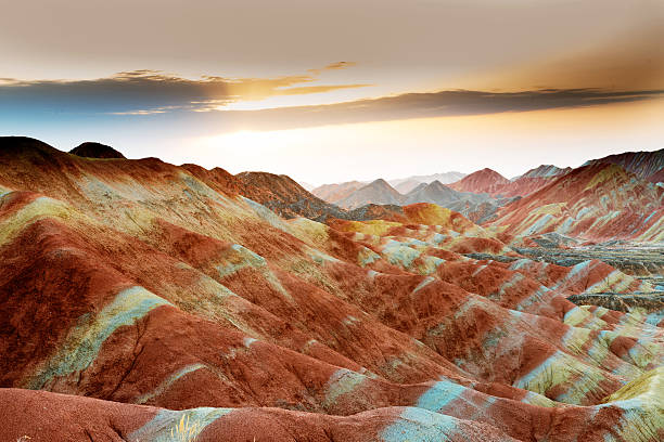 A scenic view of danxia mountain