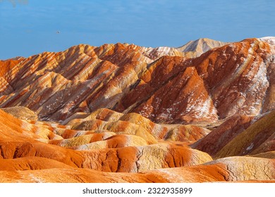 A scenic view of danxia mountain