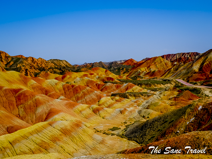A scenic view of danxia valley