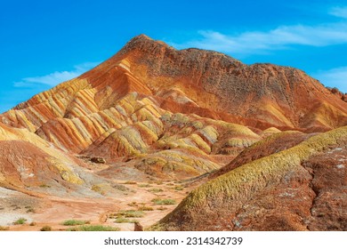A scenic view of danxia valley