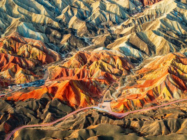 A scenic view of danxia valley