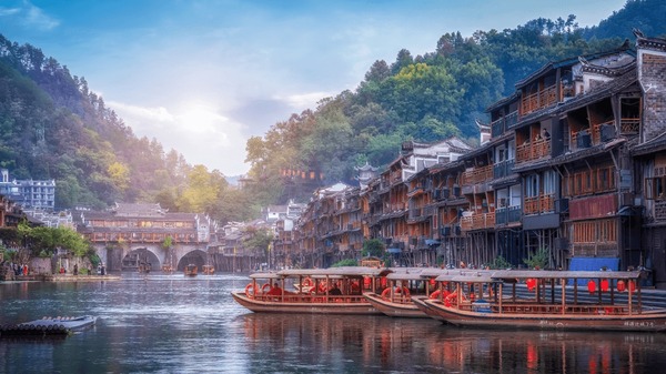 A scenic view of Daoxian Ancient City