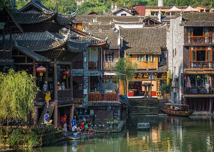 A scenic view of Daoxian Ancient City
