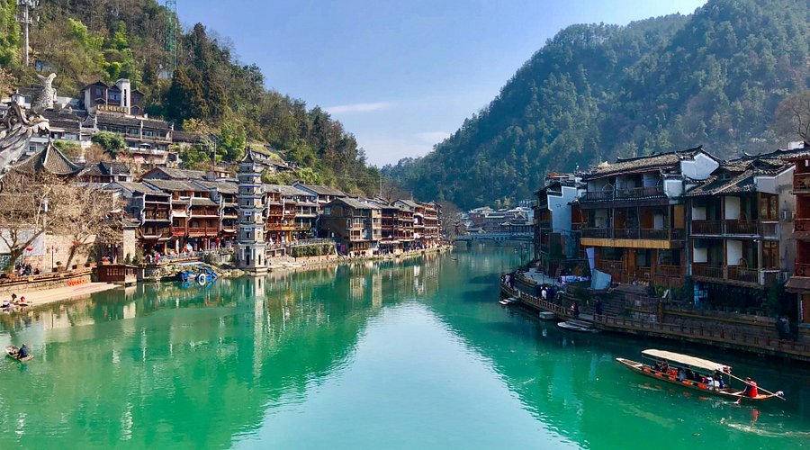 A scenic view of Daoxian Ancient City