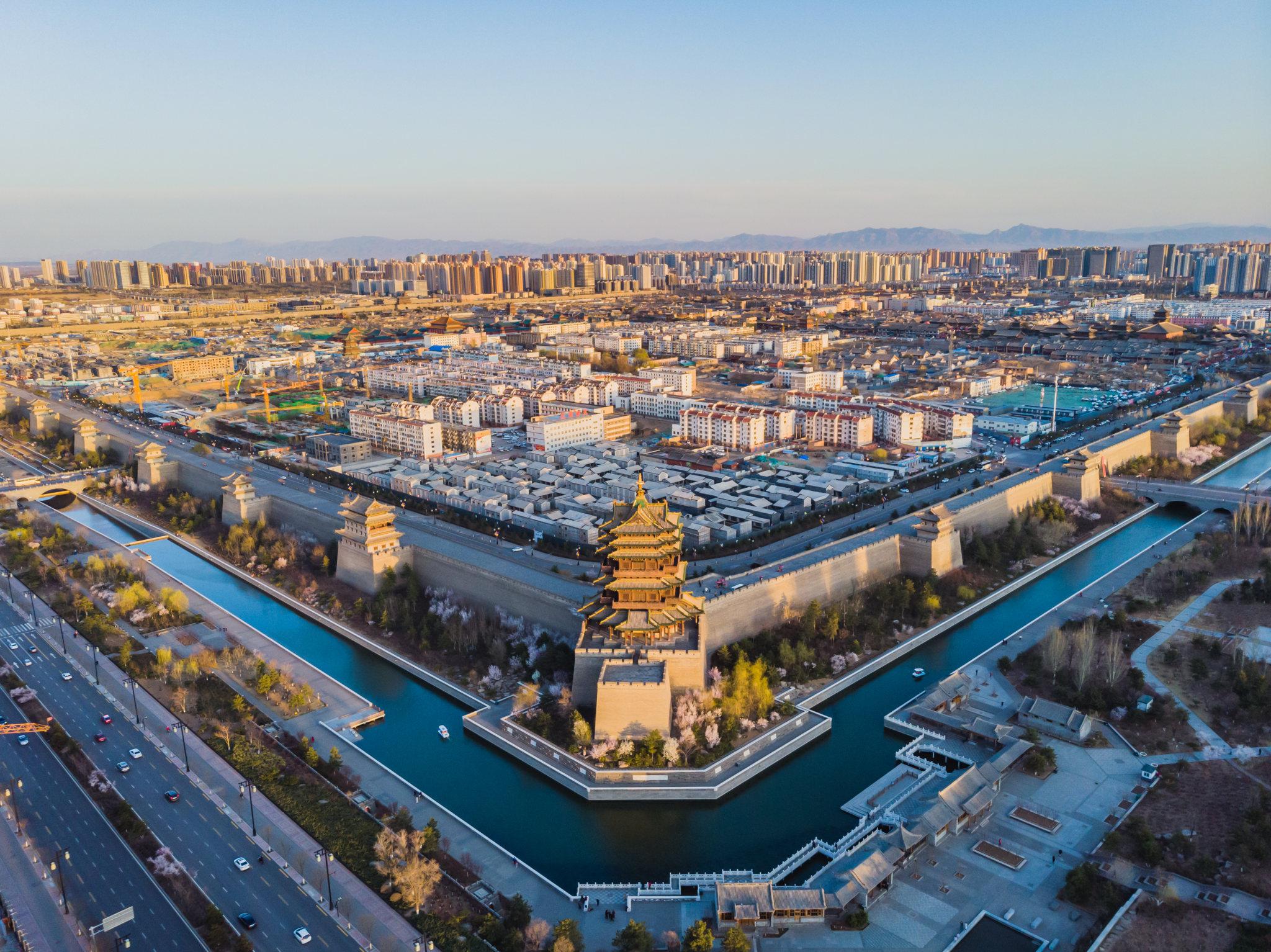 A scenic view of Datong Ancient City Wall