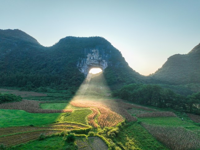 A scenic view of Dawenkou Ruins