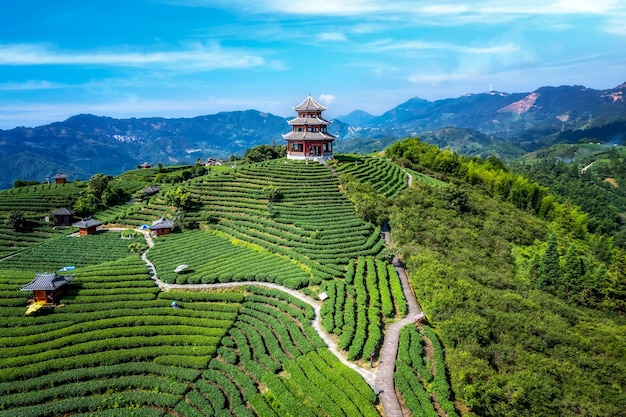 A scenic view of Daxiongshan Xianren Valley