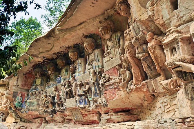 A scenic view of dazu rock carvings