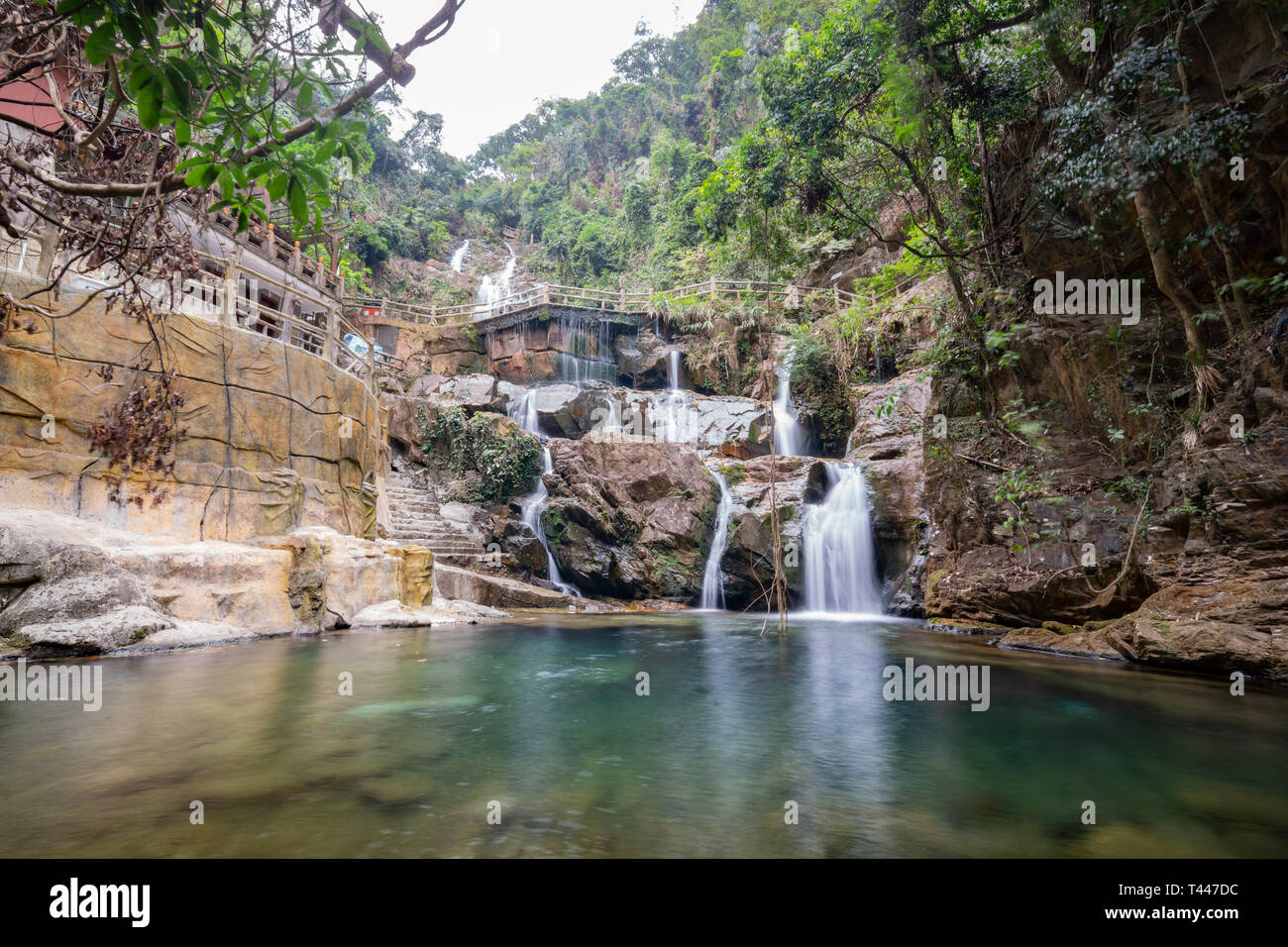 A scenic view of dinghu mountain