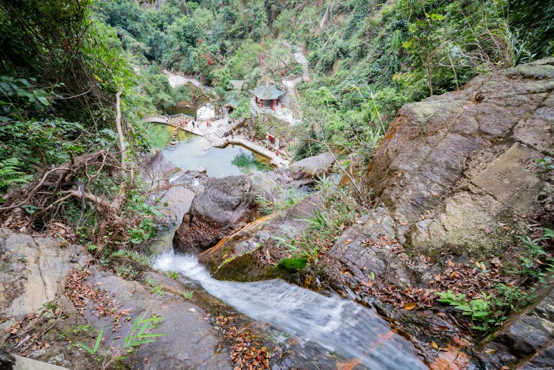 A scenic view of dinghu mountain