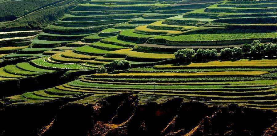 A scenic view of dingxi yugur ethnic village