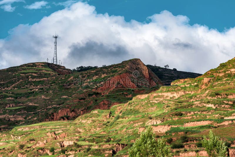 A scenic view of dingxi yugur ethnic village
