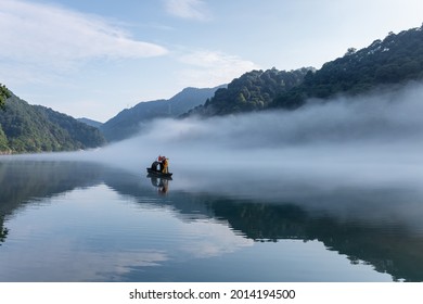 A scenic view of Dongjiang Lake