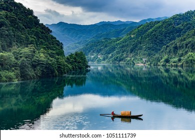 A scenic view of Dongjiang Lake