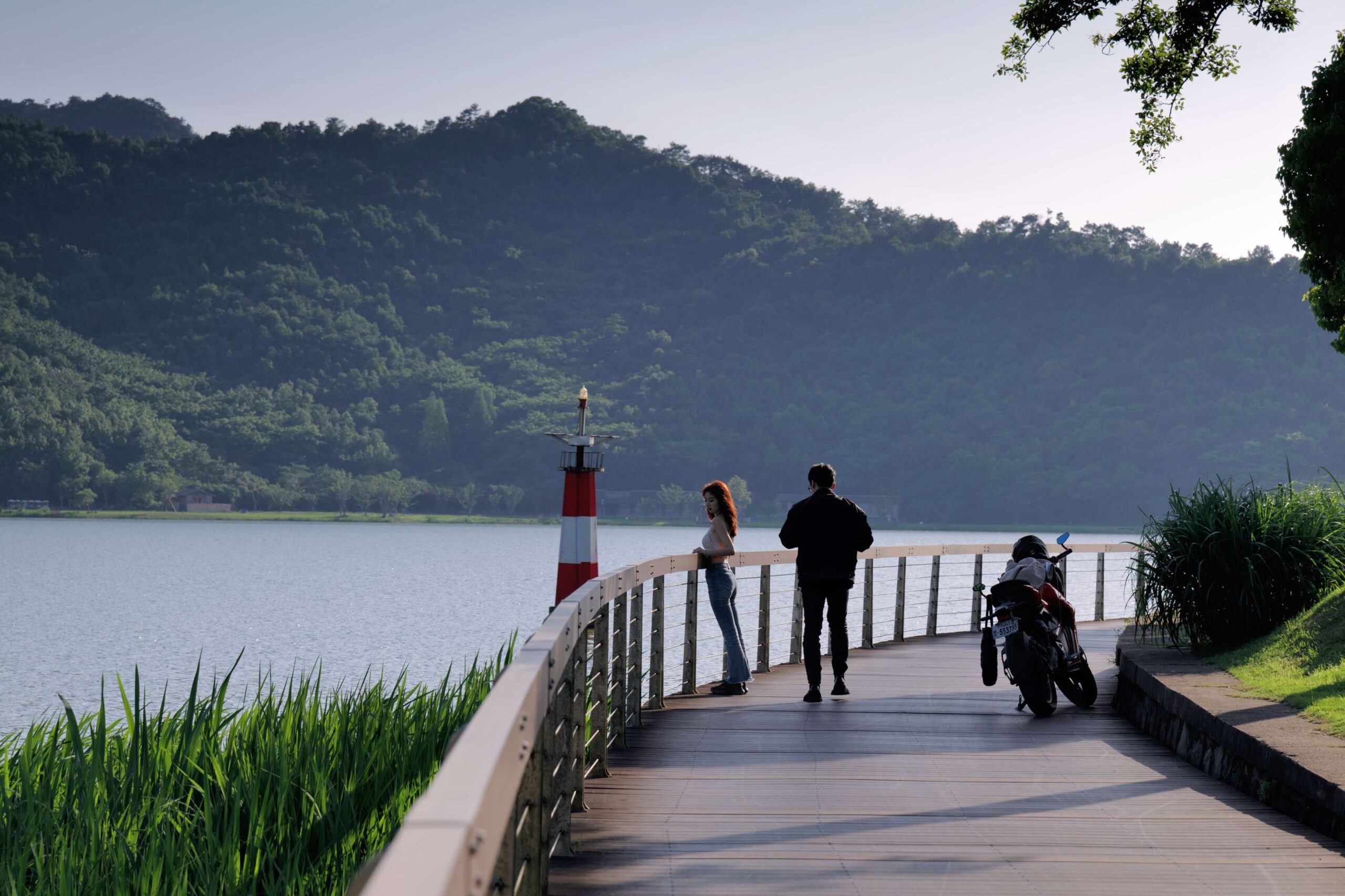 A scenic view of dongqian lake