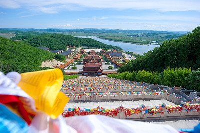 A scenic view of dunhua_liudingshan_cultural_tourism_area
