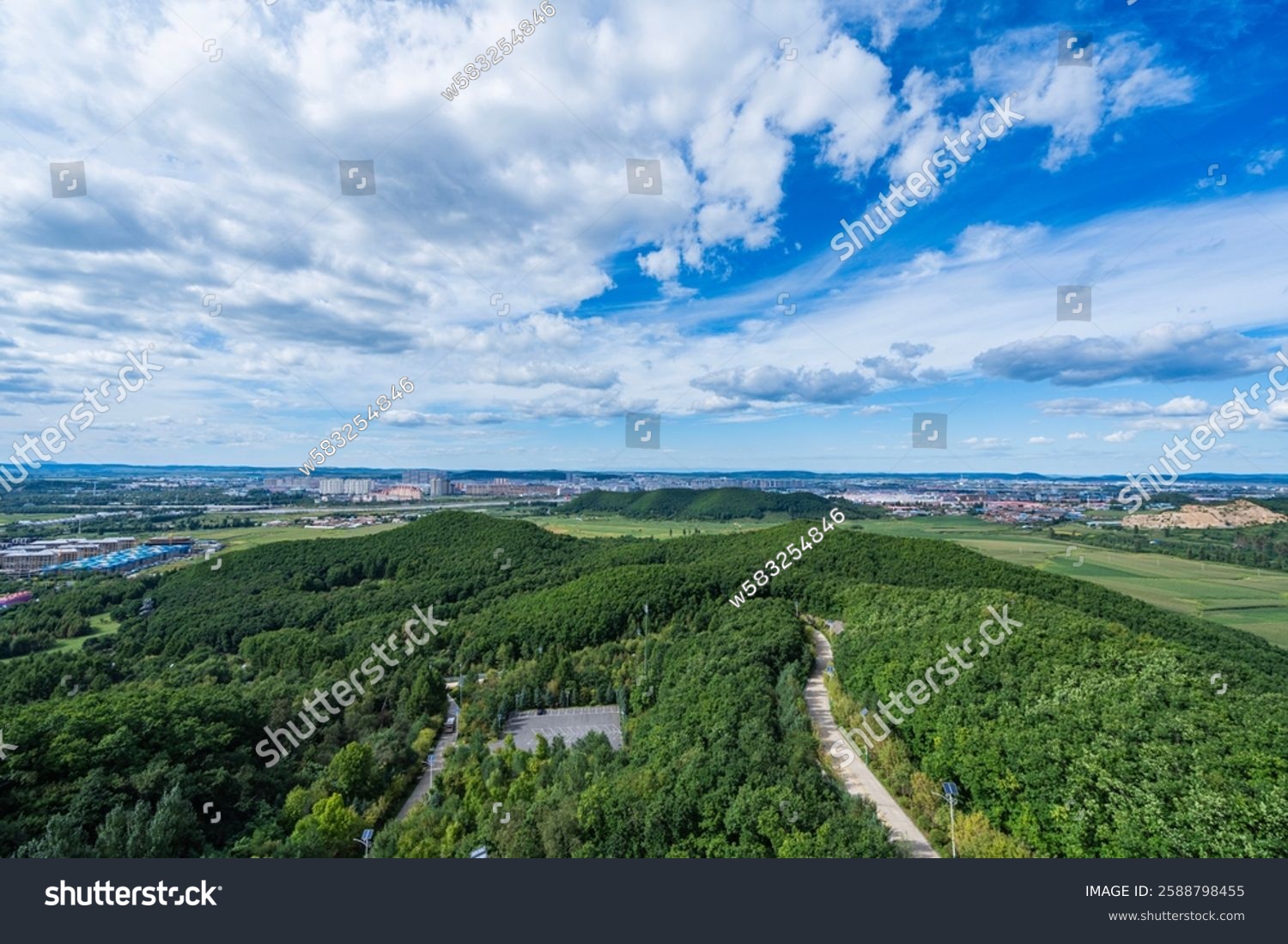 A scenic view of dunhua_liudingshan_cultural_tourism_area