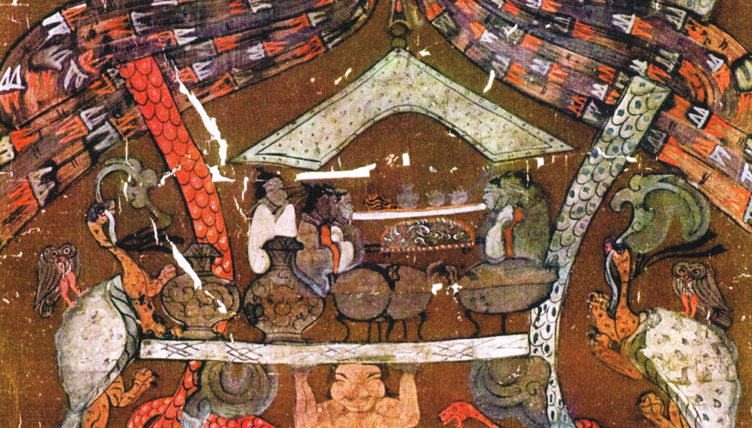 A scenic view of dunhuang han dynasty tombs