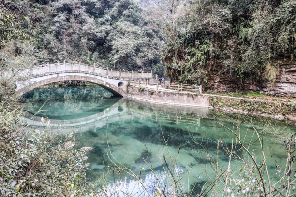 A scenic view of emei lake
