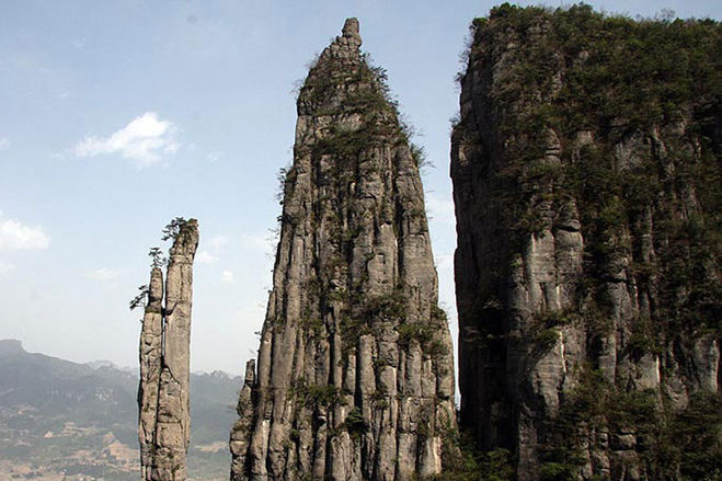 A scenic view of Enshi Grand Canyon