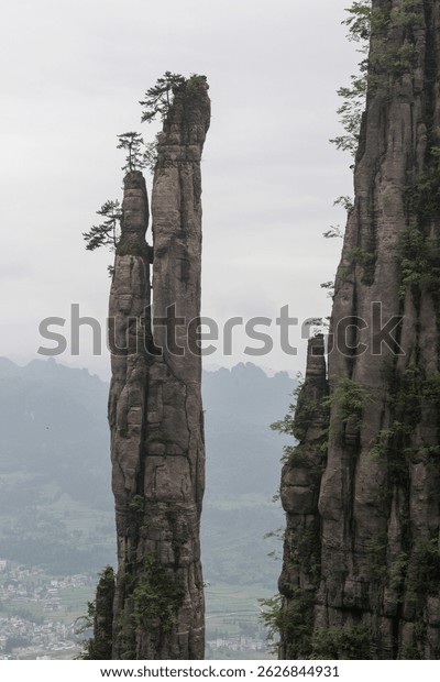 A scenic view of Enshi Grand Canyon