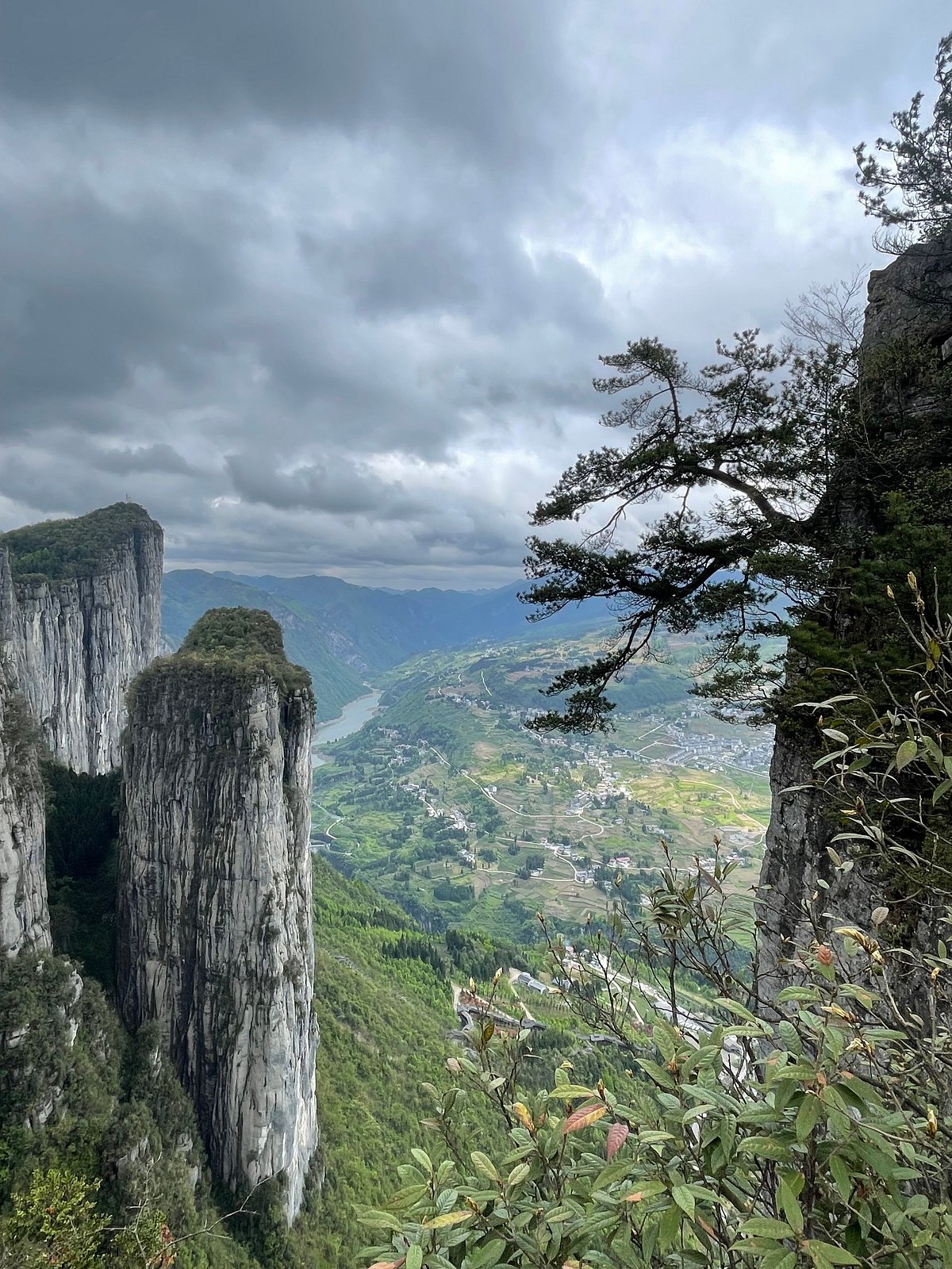 A scenic view of Enshi Grand Canyon