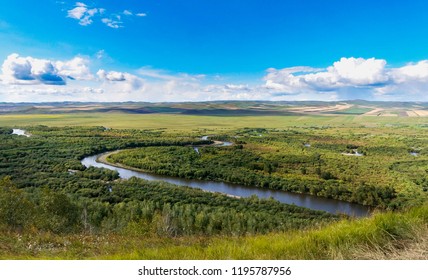 A scenic view of ergun_wetland