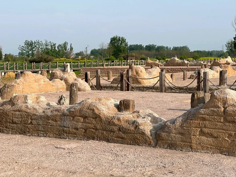 A scenic view of Erlitou Ruins