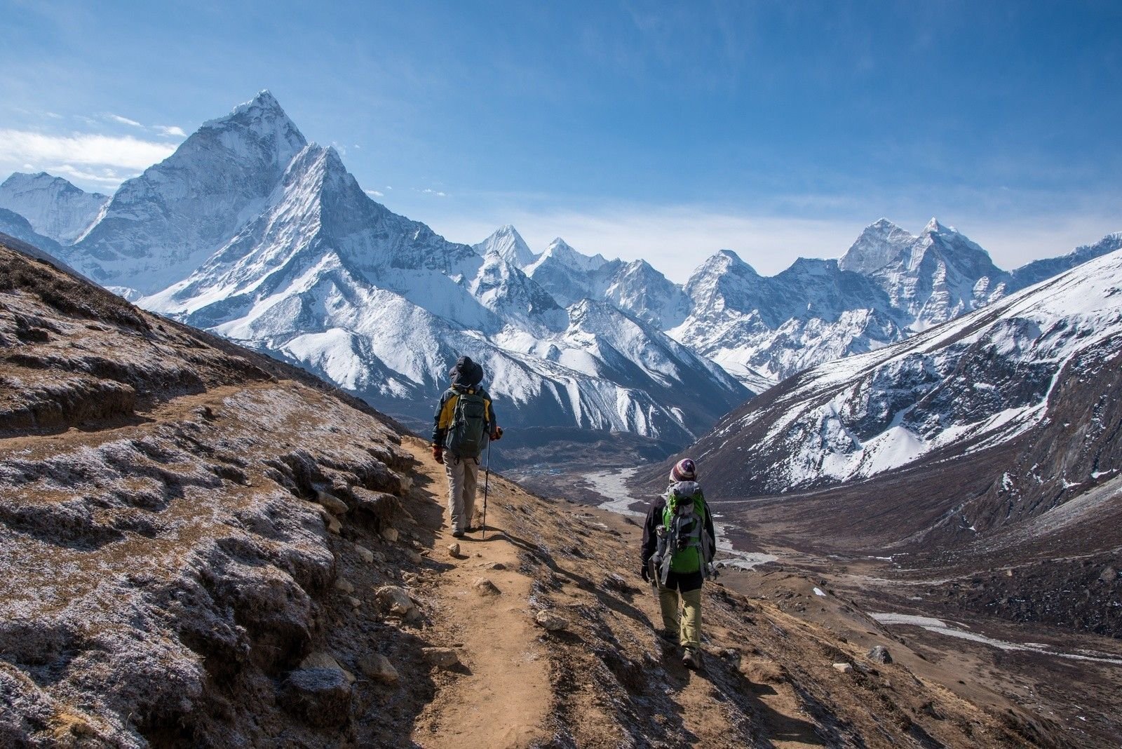A scenic view of everest base camp
