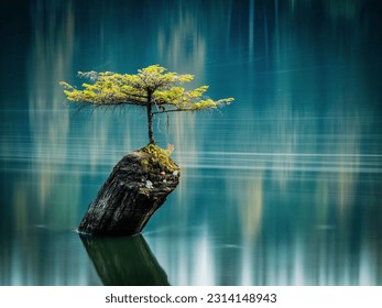 A scenic view of Fairy Lake