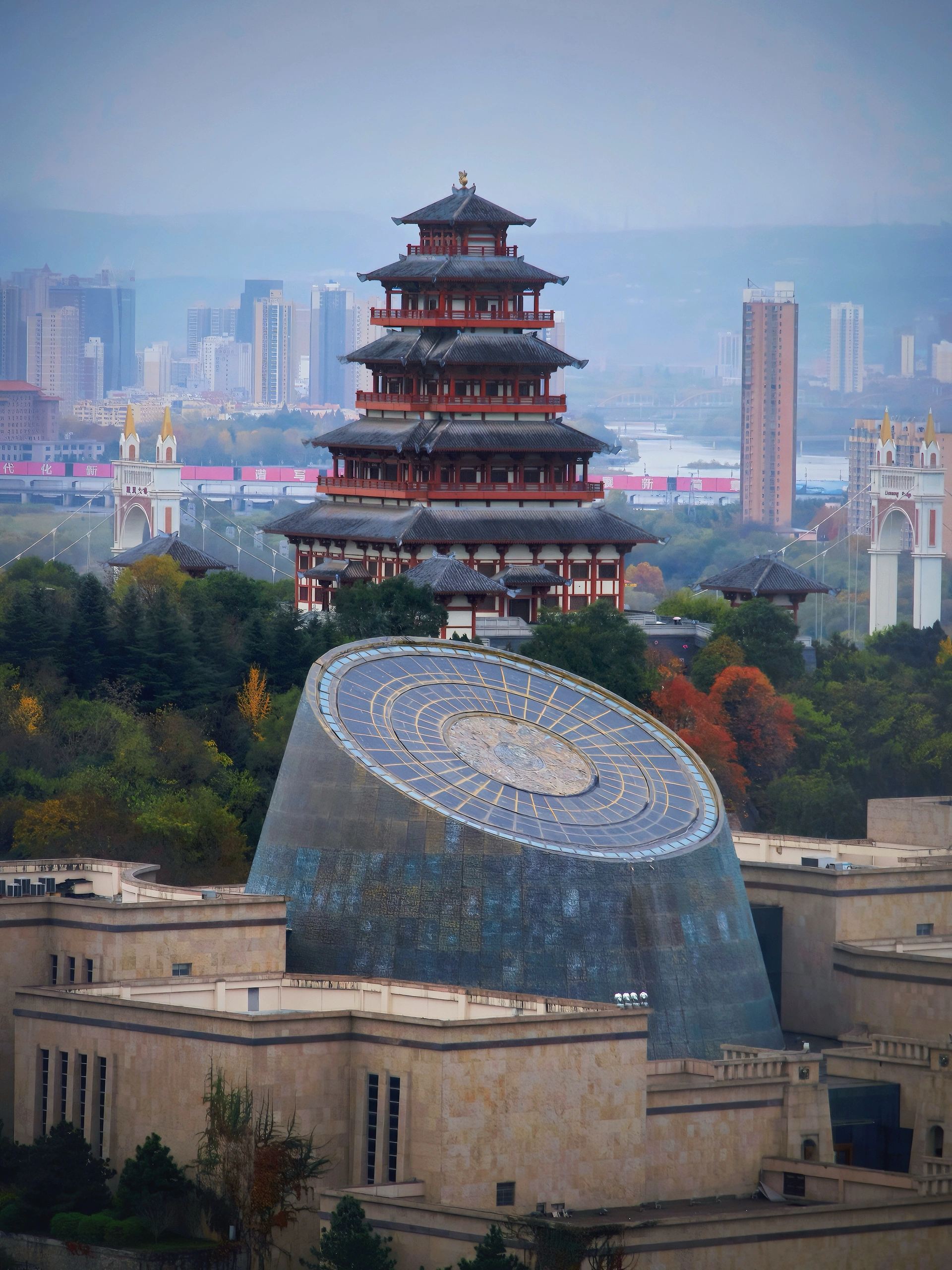 A scenic view of famen_temple_cultural_scenic_area