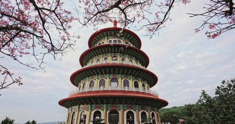 A scenic view of Feihong Pagoda