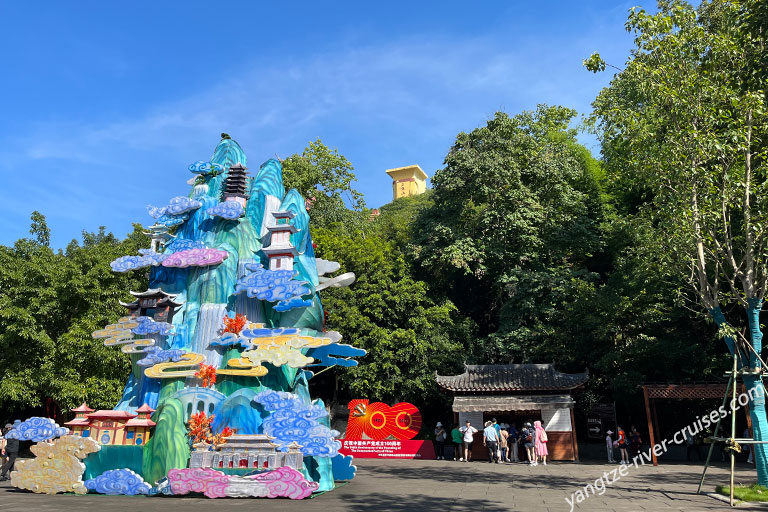 A scenic view of fengdu_ghost_city