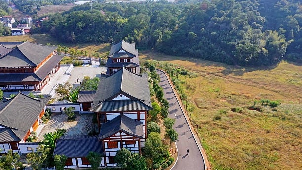 A scenic view of fengdu_ghost_city