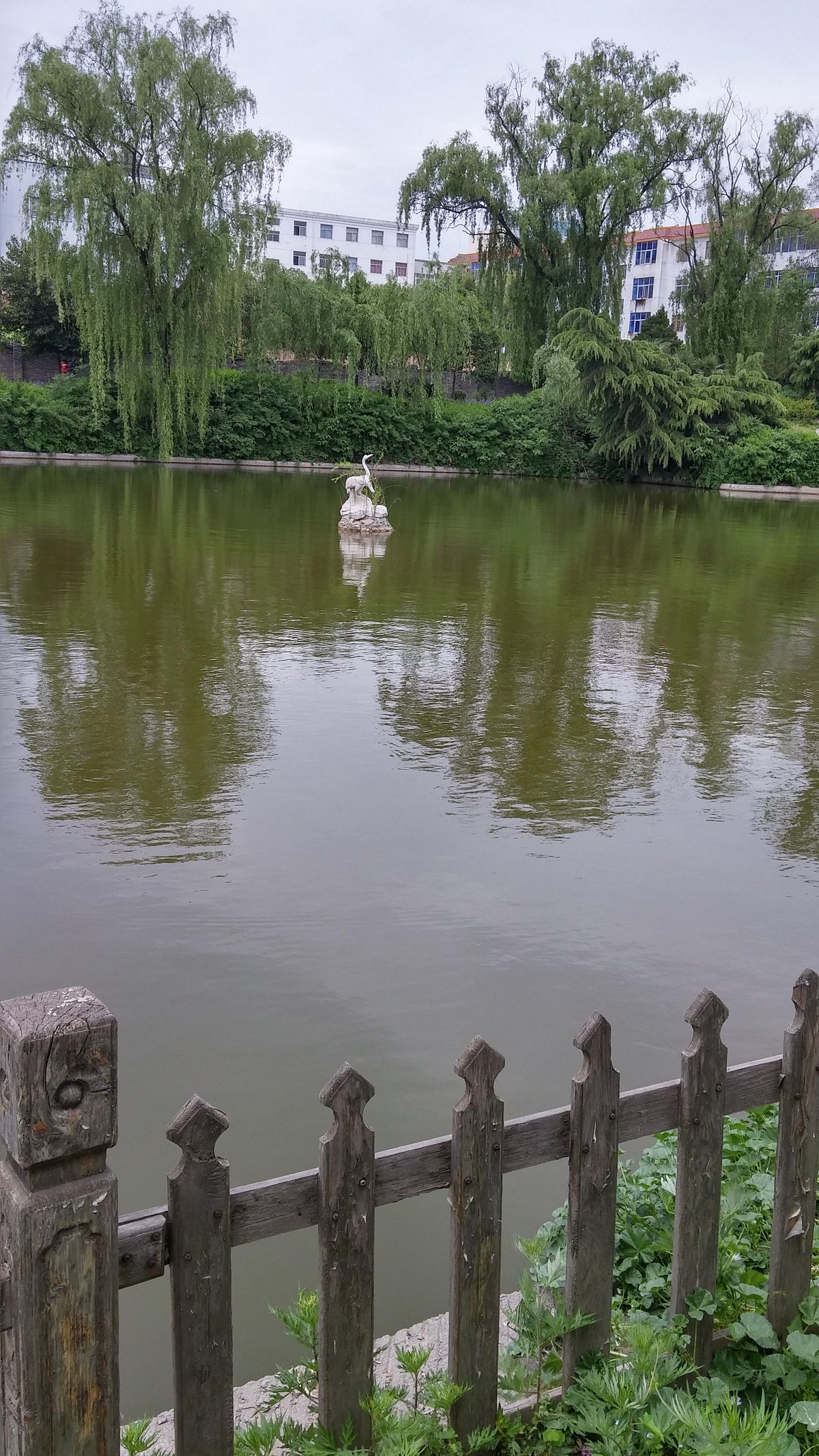 A scenic view of fengxiang_east_lake_scenic_area