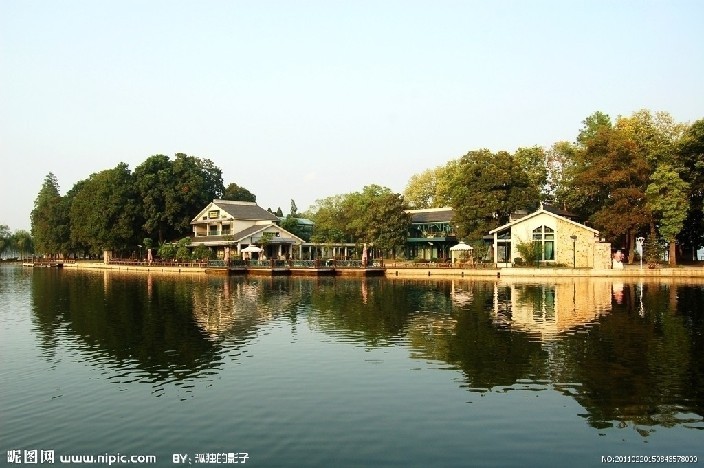 A scenic view of fengxiang_east_lake_scenic_area