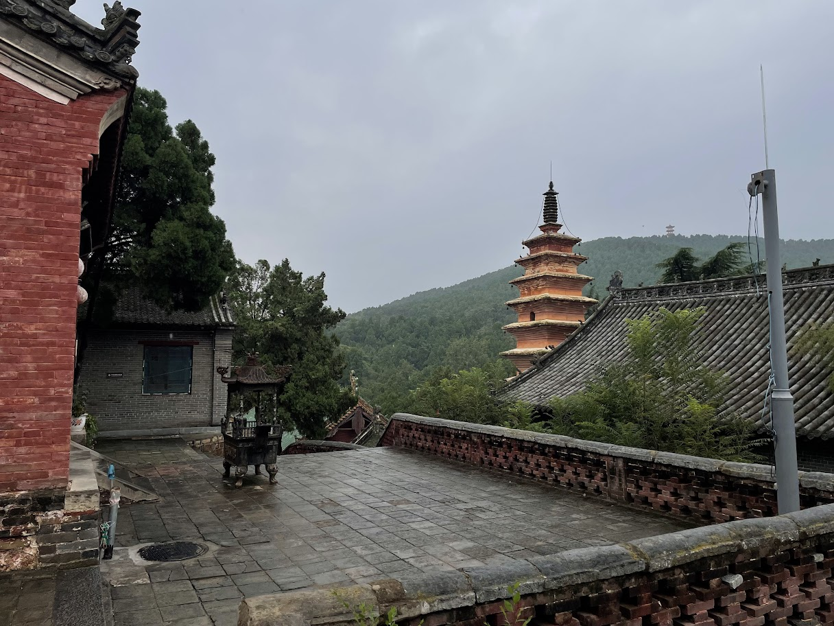 A scenic view of Fengxue Temple And Pagodas