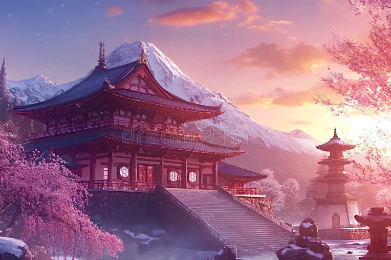 A scenic view of Fengxue Temple And Pagodas