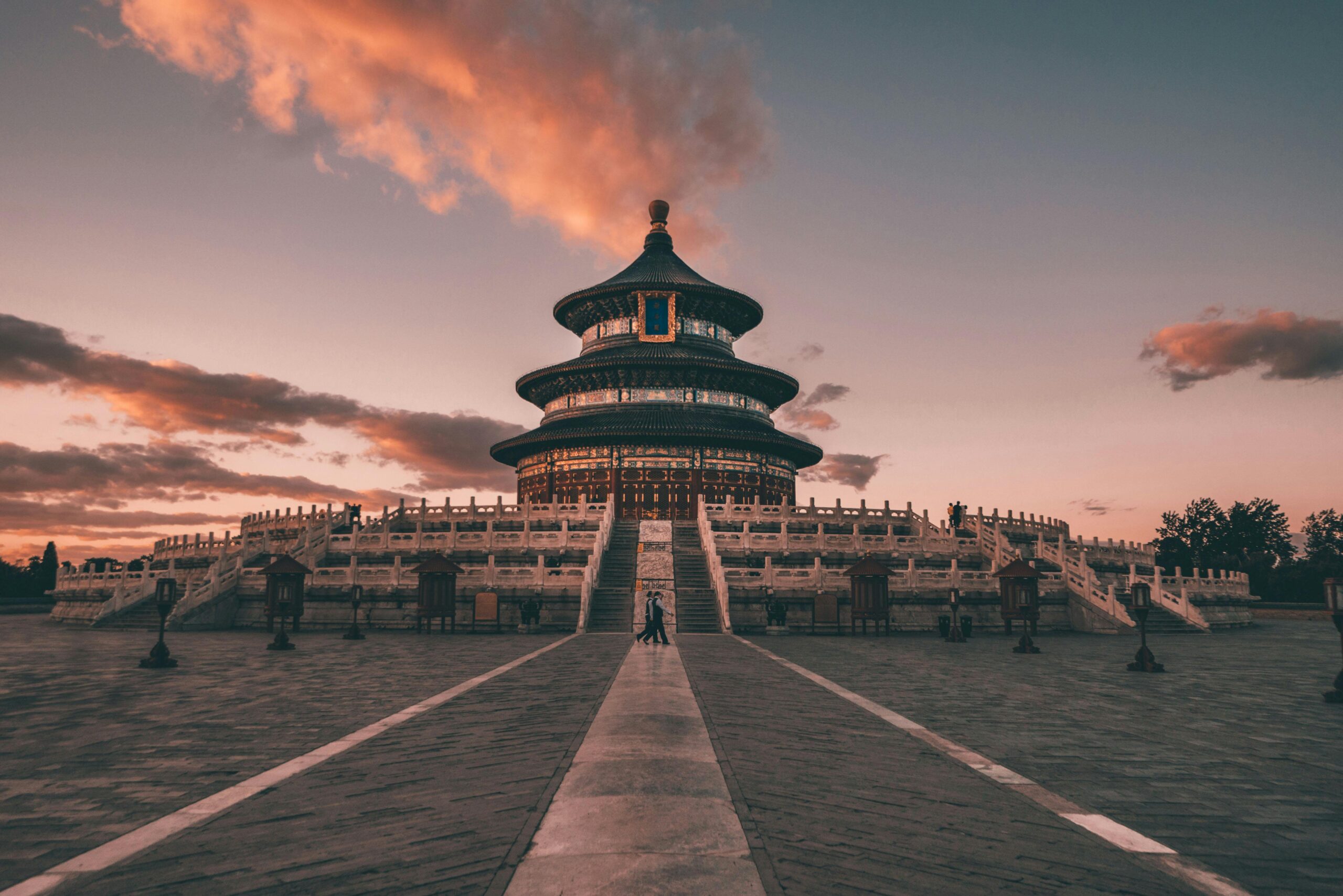 A scenic view of Fengxue Temple And Pagodas