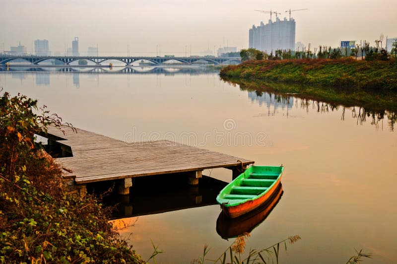 A scenic view of Fenhe River Park
