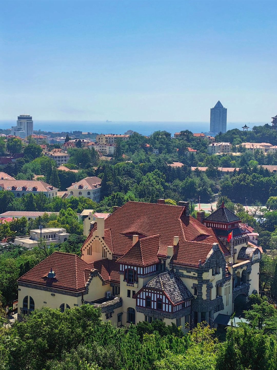 A scenic view of Former German Governor S Residence