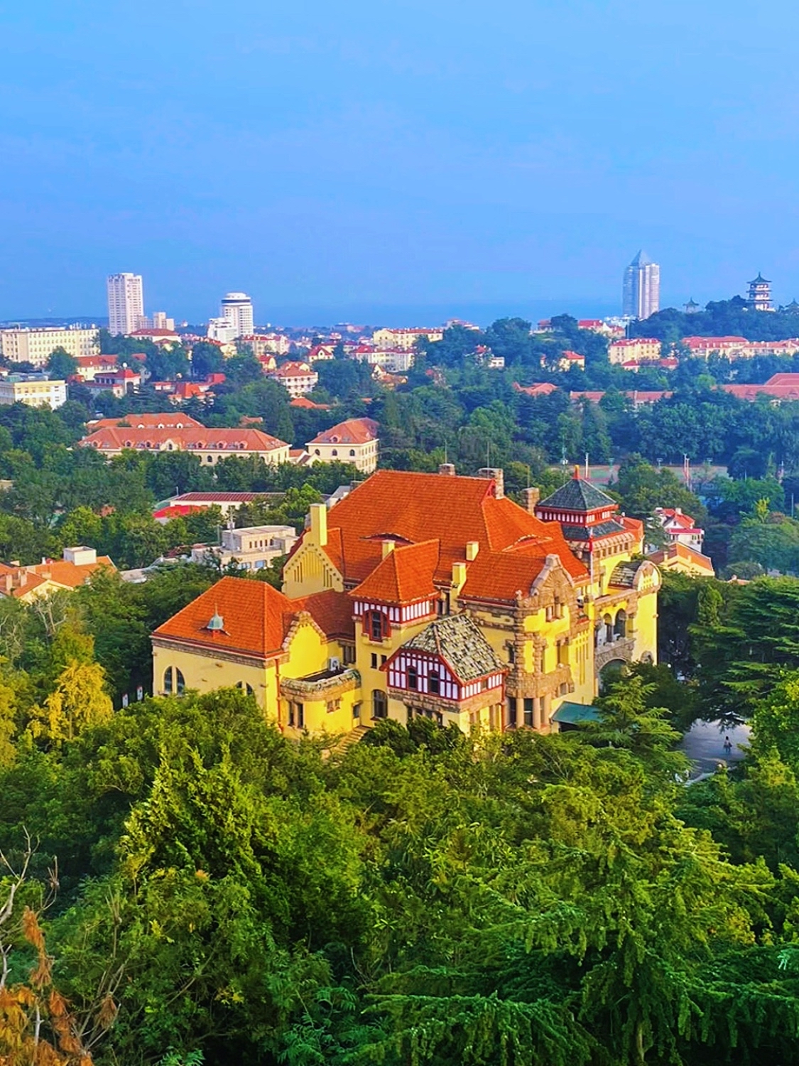 A scenic view of Former German Governor S Residence