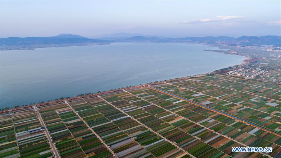 A scenic view of former site of tonghai reclamation