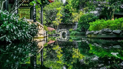 A scenic view of foshan liang garden