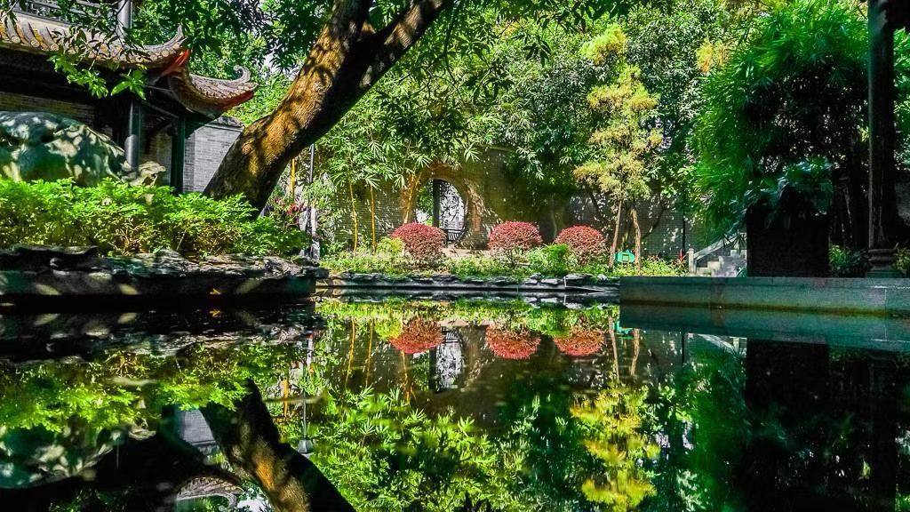 A scenic view of foshan liang garden