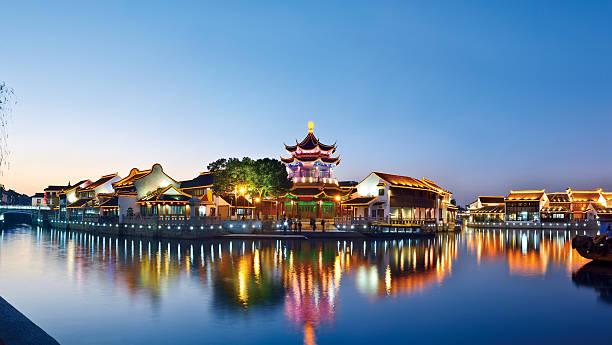 A scenic view of fubao ancient town